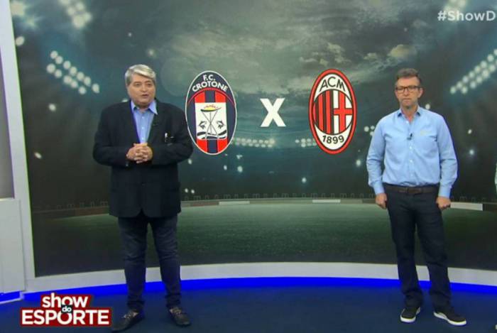 Neto e Datena fizeram transmissão do Campeonato Italiano