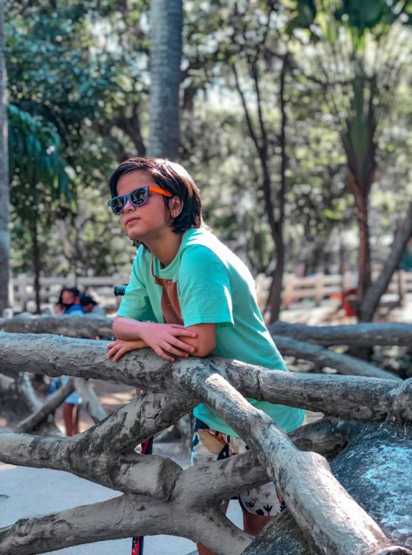 Ator mirim Matheus Dantas comemorou a reabertura de parque em Niterói