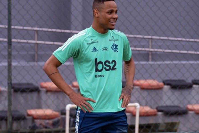 Natan, Flamengo. Reprodução do Twitter