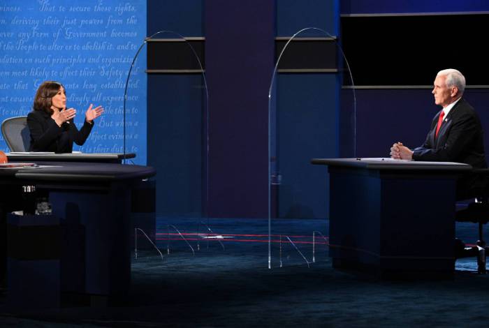 Debate entre os candidatos à vice-presidente dos EUA, Kamala Harris (Partido Democrata) e Mike Pence (Partido Republicano)