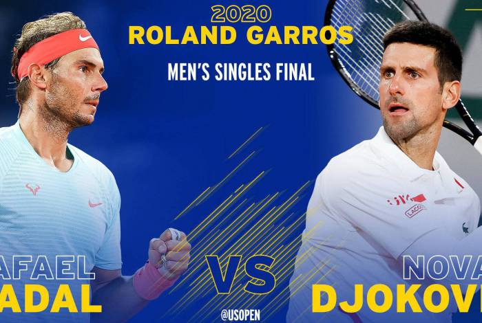 Djokovic e Nadal se enfrentam na final do Aberto da França 2020