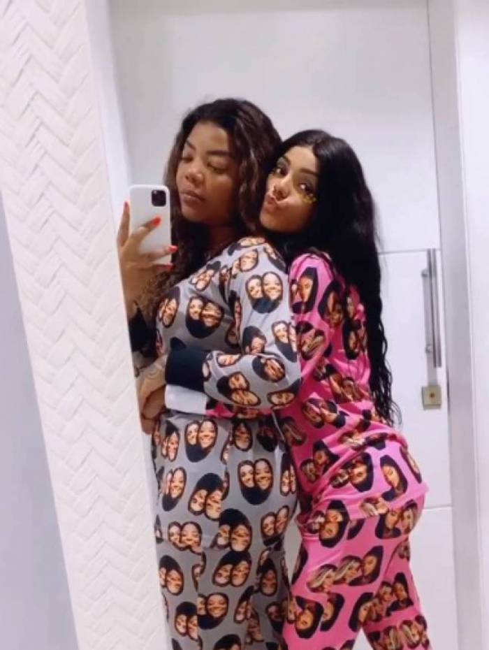 Ludmilla e Brunna usam pijamas personalizados