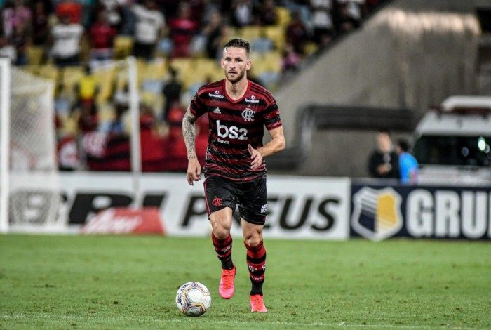 Léo Pereira em ação pelo Flamengo