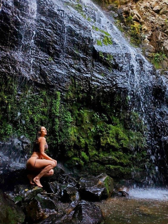 L&iacute;via Andrade curte a natureza em Santa Catarina