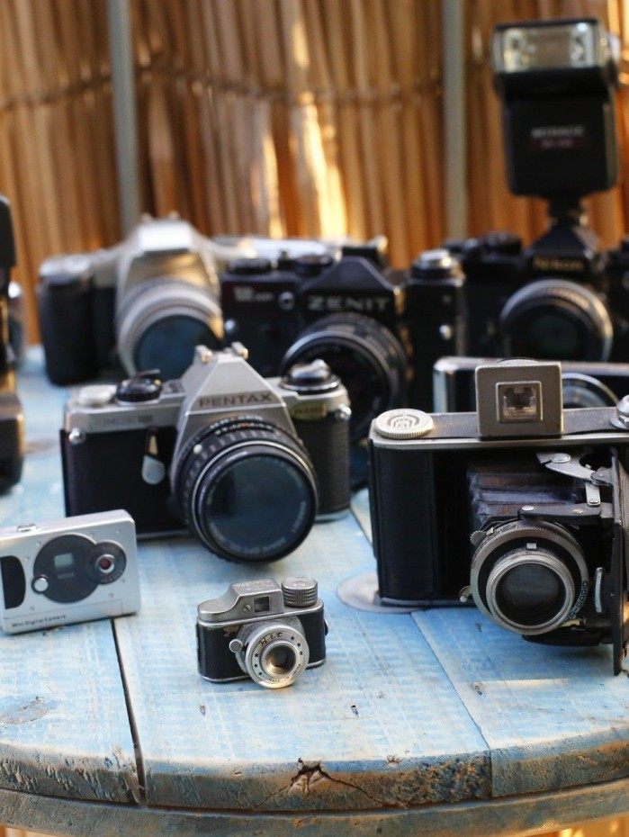 Cole&ccedil;&atilde;o de c&acirc;meras resgatam os tempos da fotografia anal&oacute;gica