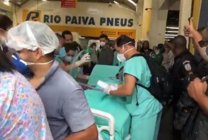 Rio Paiva Pneus, loja de equipamentos de veículos onde foram atendidos alguns pacientes do hospital