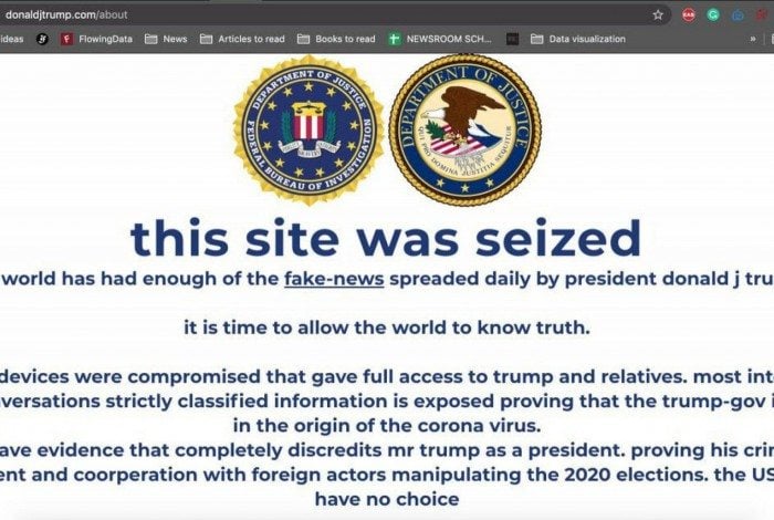 Site do presidente dos Estados Unidos foi hackeado nesta terça-feira (27)