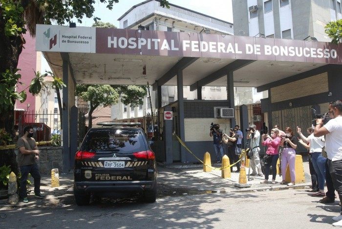 Hospital Federal de Bonsucesso, na Zona Norte do Rio, um dia apos ser atingido por inc&ecirc;ndio