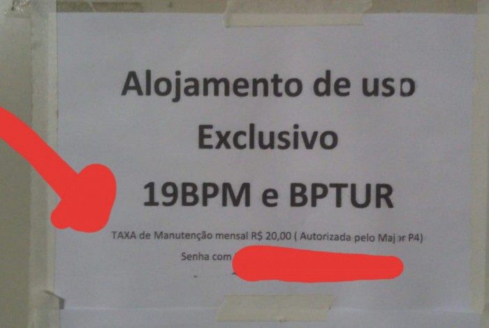 Comunicado foi fixado dentro do batalhÃ£o