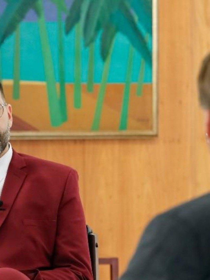 Jornalista Marcelo Damasceno Lula entrevistou Jair Bolsonaro
 - Alan Santos/PR