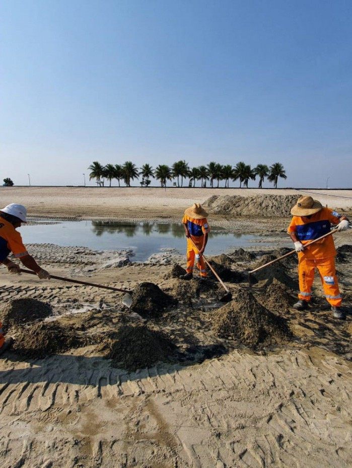 Piscinão de Ramos volta a ter manutenção