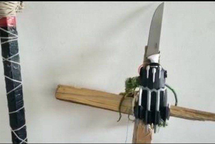 'Espancador da Zona Sul' agrediu de forma violenta um homem com golpes na cabeça com um crucifixo de madeira de aproximadamente 70cmx10cm