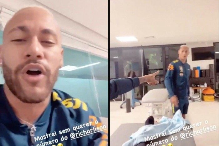 Neymar brinca com Richarlison sobre punição em plataforma de jogos online