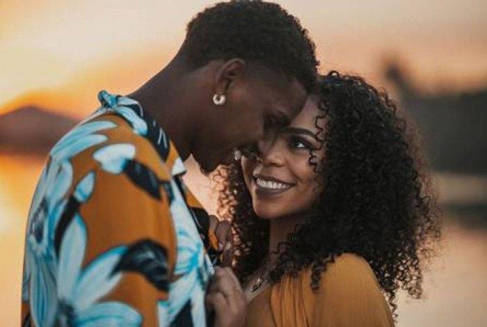 Hugo Souza e a ex-noiva, Nathassia Brito