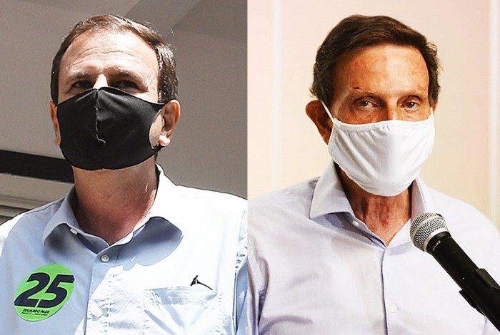 Ex e atual prefeito, respectivamente, Eduardo Paes e Marcelo Crivella disputam nesse 2º turno