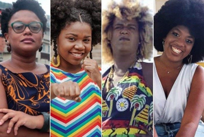 Da esquerda para a direita: Tainá de Paula, Thais Ferreira, Benny Briolly e Maiara Felício