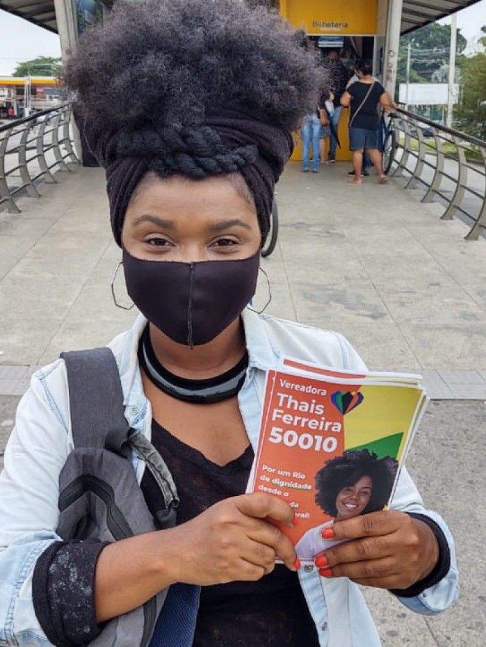 a vereadora THAIS DE SOUZA FERREIRA, do Psol 