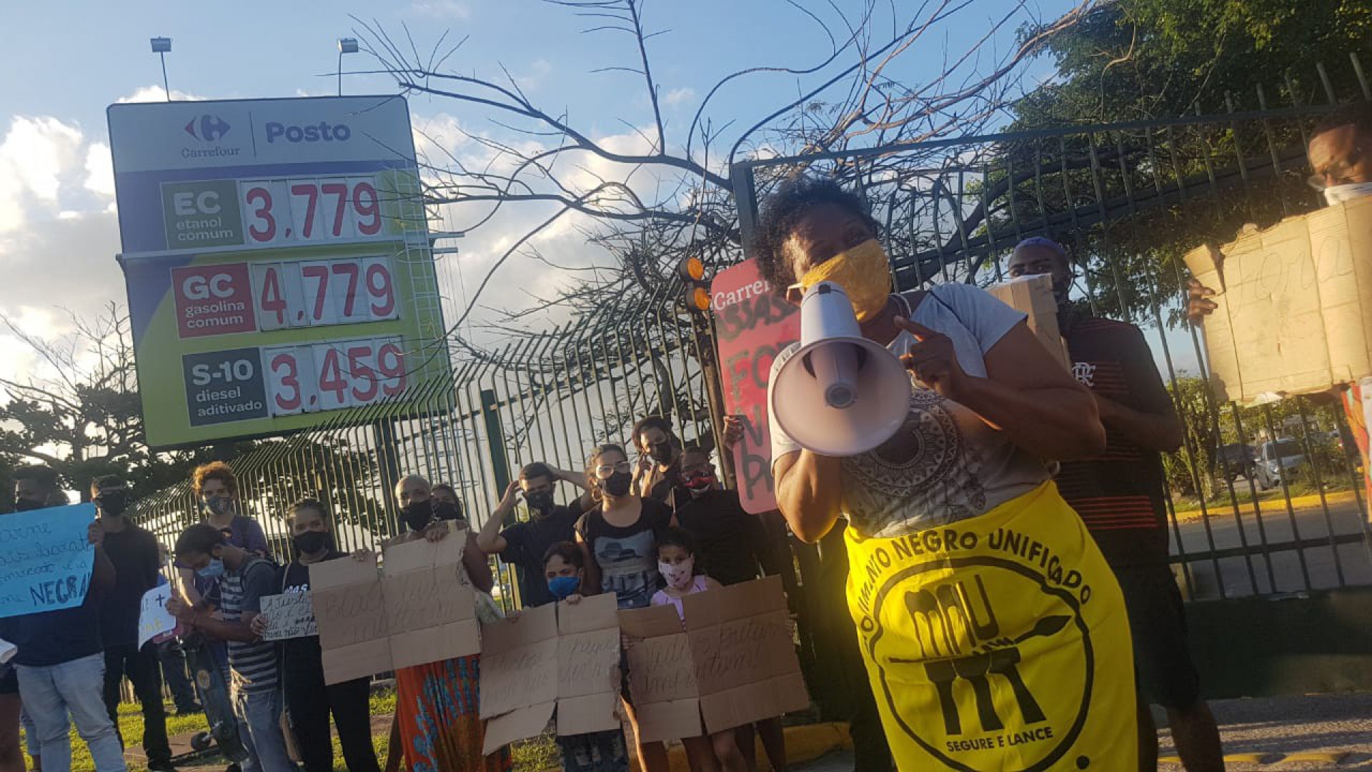 Manifestantes pedem demissão do CEO da Rede Carrefour no Brasil, Noel Prioux - Luciano Belford / Agência O DIA