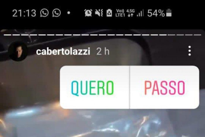 Carlos Bertolazzi mostra demais em story
