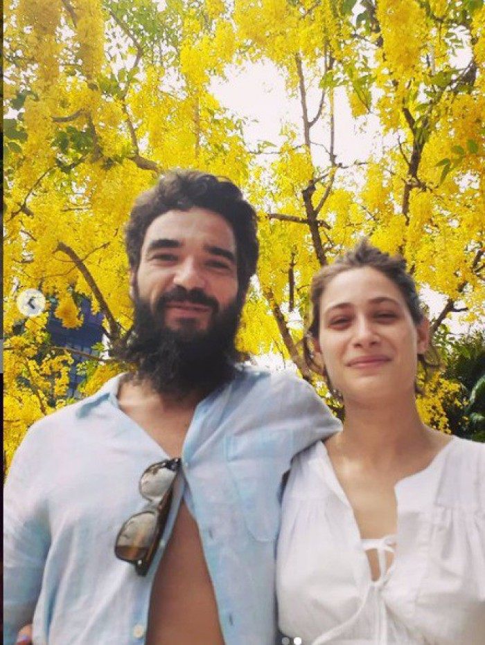 Caio Blat e Luísa Arraes  