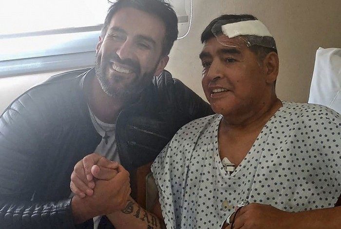 Maradona e o médico Leopoldo Luque