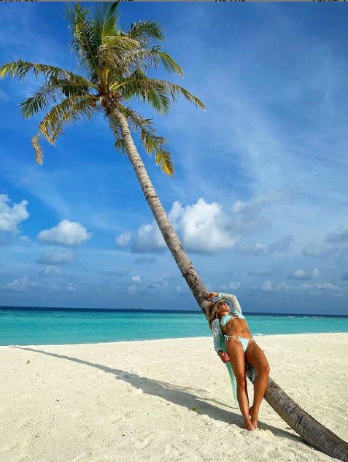 Adriane Galisteu está nas Ilhas Maldivas