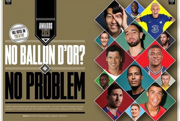 Revista inglesa Four Four Two promove sua eleição de melhores do mundo no ano de 2020: Sem Bola de Ouro? Sem problema