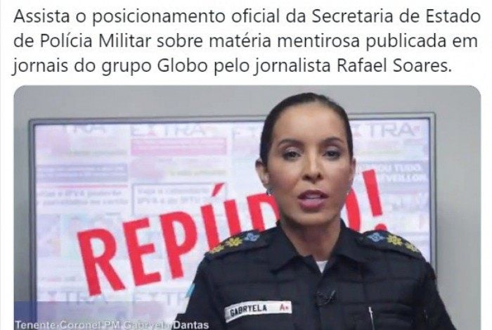 Porta-voz da PM, tenente-coronel Gabryela Dantas, é exonerada após ataques em vídeo