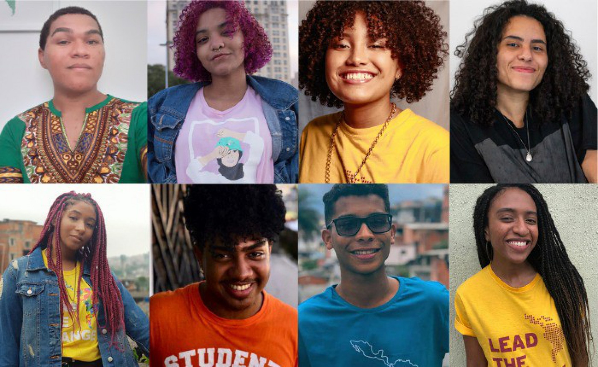 Da esquerda para direita: Allan Rodrigues, Melissa Simpl&iacute;cio, Gabriella Santos, Isabele Fransozi, Isabelle Condor, Bruno Freitas, Renan Monteiro, Ruth Di Rada