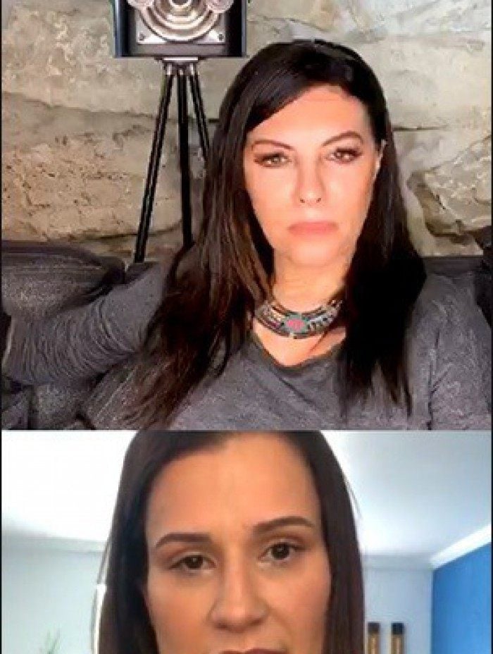 Márcia Goldschmidt e Letícia Oliveira - Reprodução