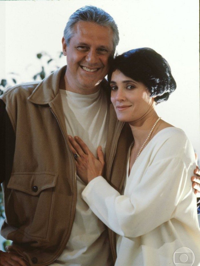 Antonio Fagundes, Christiane Torloni (Otávio, Dinah) em cena de 'A Viagem'