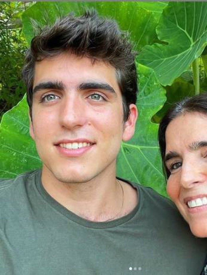 Jo&atilde;o Mader com a m&atilde;e, Malu Mader