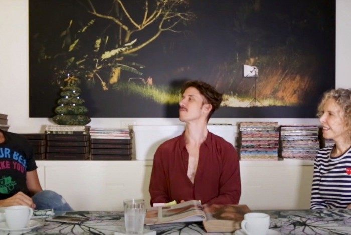 Giane, Marília Gabriela, e o filho dela, Theodoro  