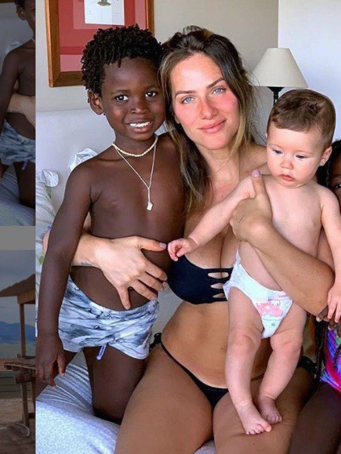 Giovanna Ewbank e os filhos