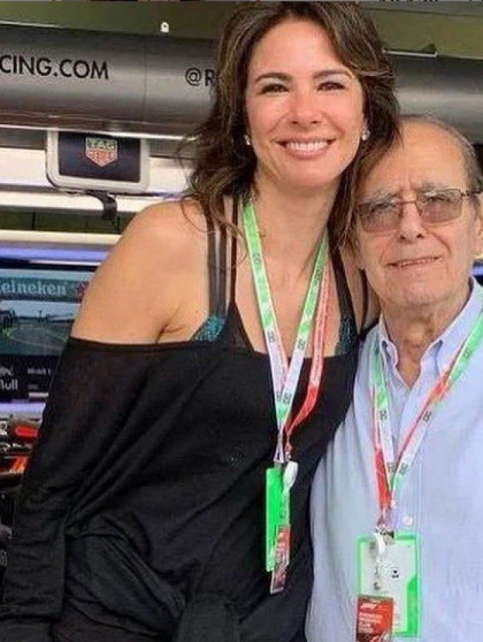 Luciana Gimenez e o pai