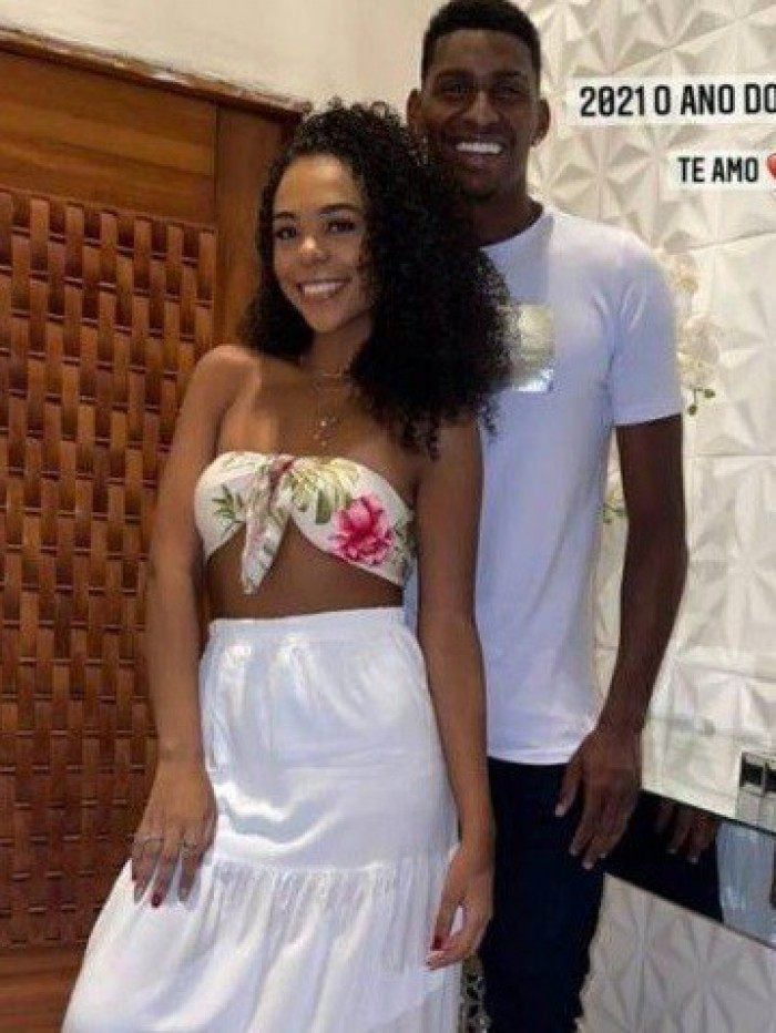 Hugo Souza e a noiva