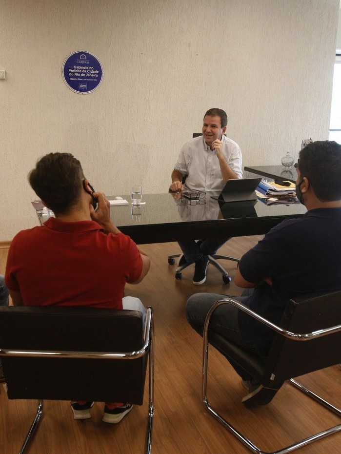 Prefeito Eduardo Paes fez primeira reunião de trabalho na sede da Prefeitura do Rio, na Cidade Nova