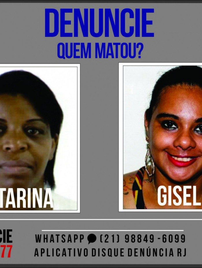 Catarina da Silva Reis, de 46 anos, e Gisele Pereira de Aguiar, de 34, foram assassinadas em Angra dos Reis