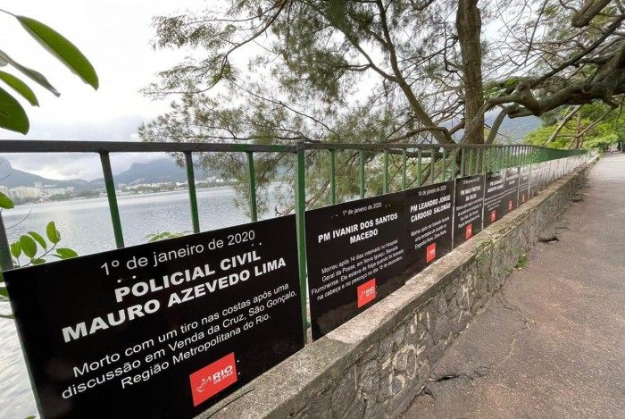 Rio de Paz colocará placas na Lagoa em homenagem a crianças e policiais assassinados
