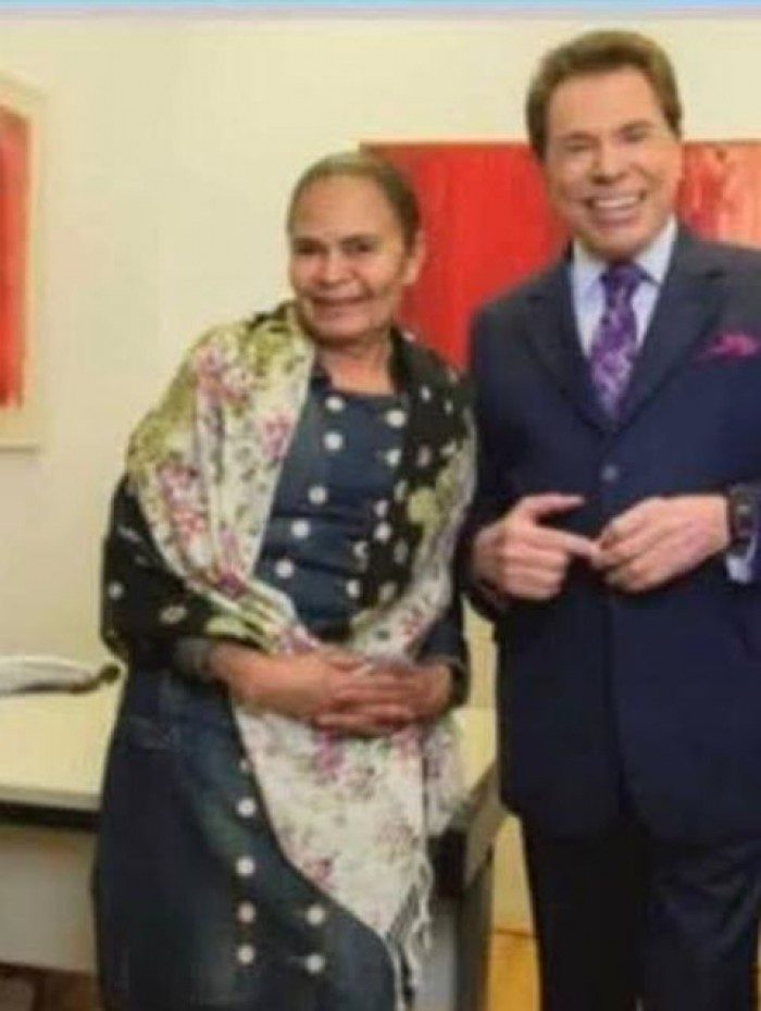 Silvio Santos e Raimunda da Silva