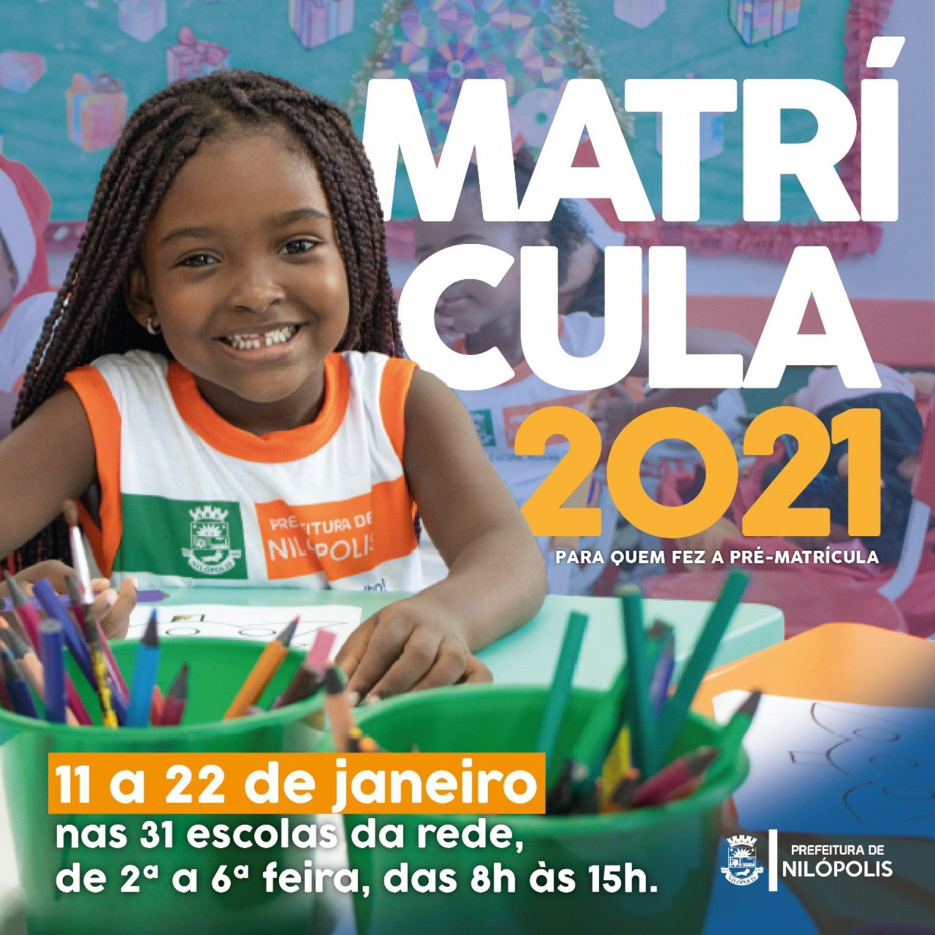 as matrículas podem ser feitas até o dia 22 de janeiro - Divulgação