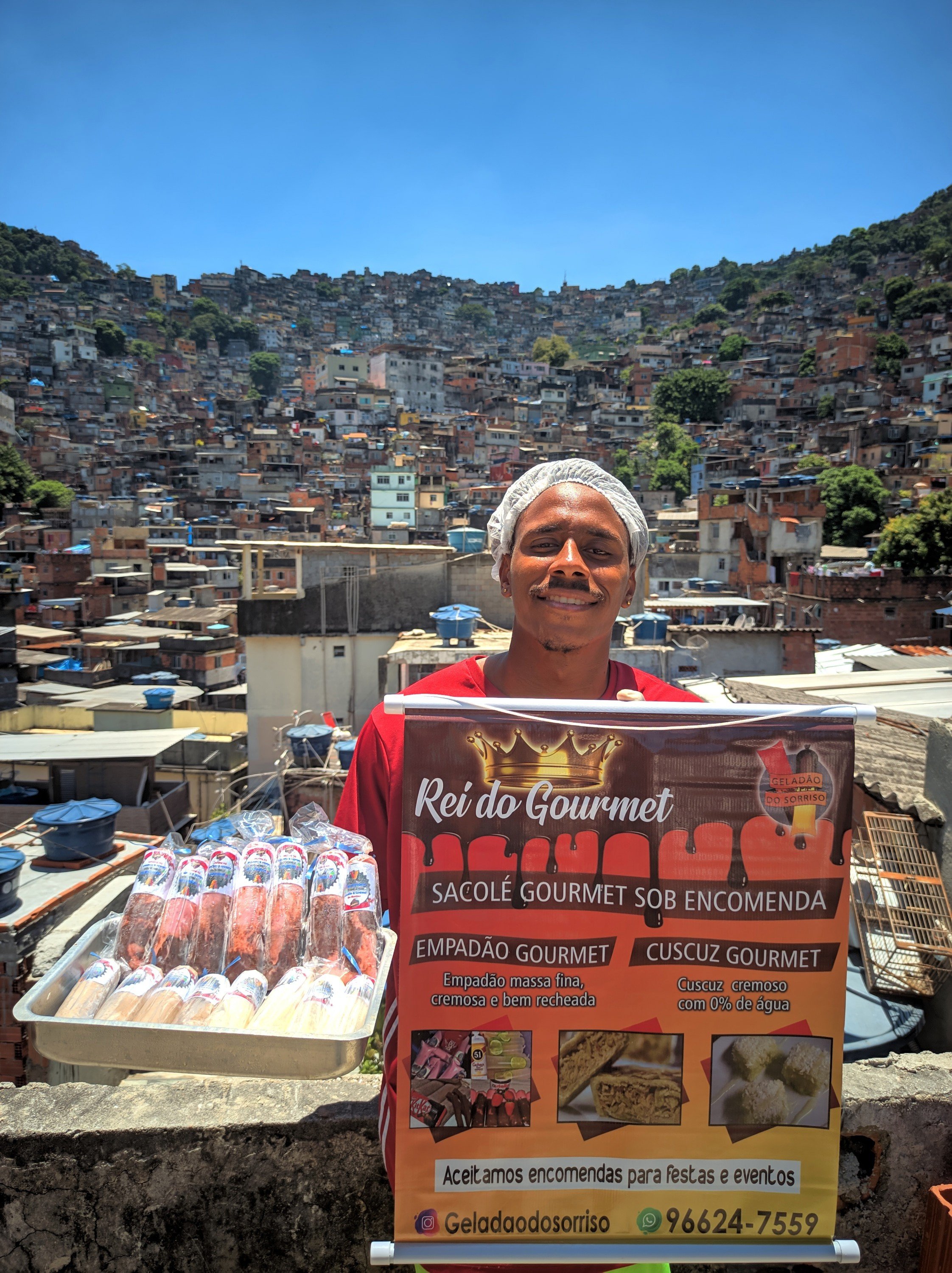 Gelad&atilde;o do Sorriso &eacute; famoso na Rocinha - Arquivo Pessoal