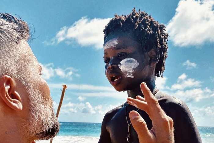 Bruno Gagliasso e o filho Bless