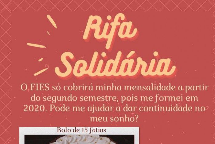 Para assegurar a vaga, a caloura ter&aacute; que arcar com cinco mensalidades de R$ 9.764 at&eacute; conseguir o financiamento que est&aacute; previsto para o fim deste semestre.