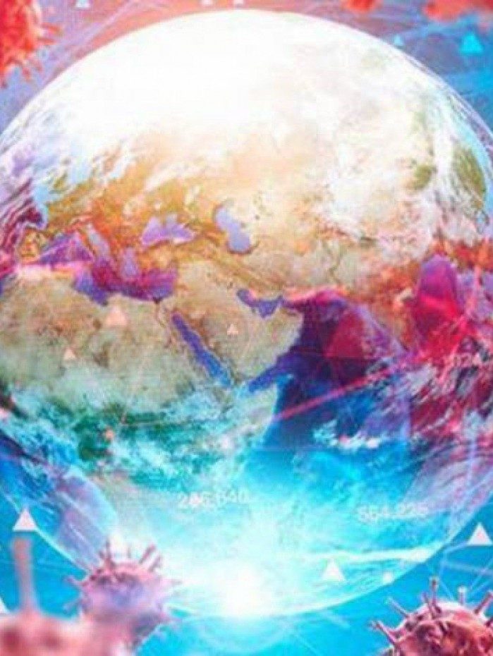 Imagem computadorizada do coronav&iacute;rus