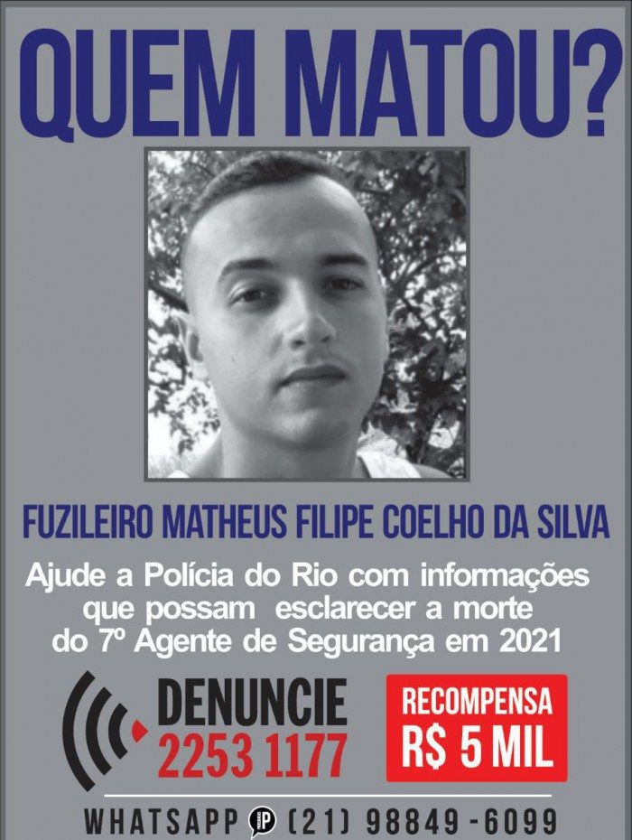 Portal dos Procurados pede informações sobre fuzileiro da Marinha do Brasil morto em São Gonçalo
