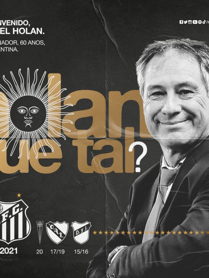 Técnico argentino, de 60 anos, já esteve na mira do Fluminense e terá a primeira experiência no país à frente do Santos