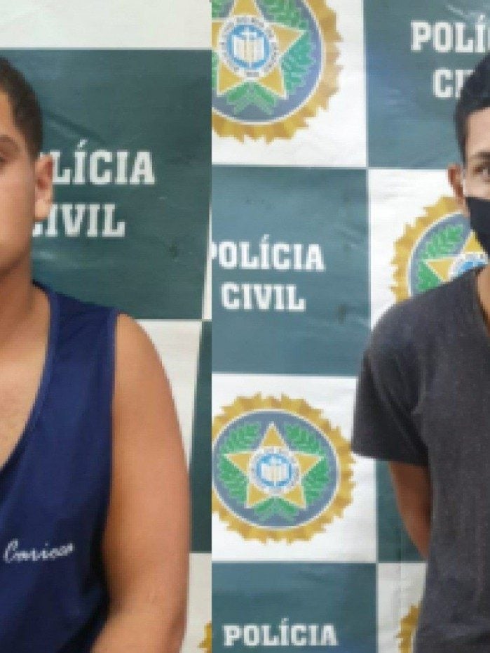 A dupla é suspeita de praticar assaltos na Baixada Fluminense - POLÍCIA CIVIL / DIVULGAÇÃO