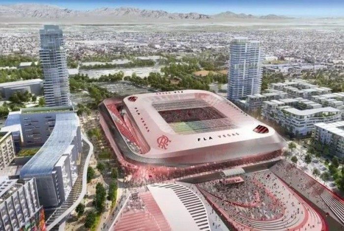 Projeto do estádio do Flamengo em Las Vegas