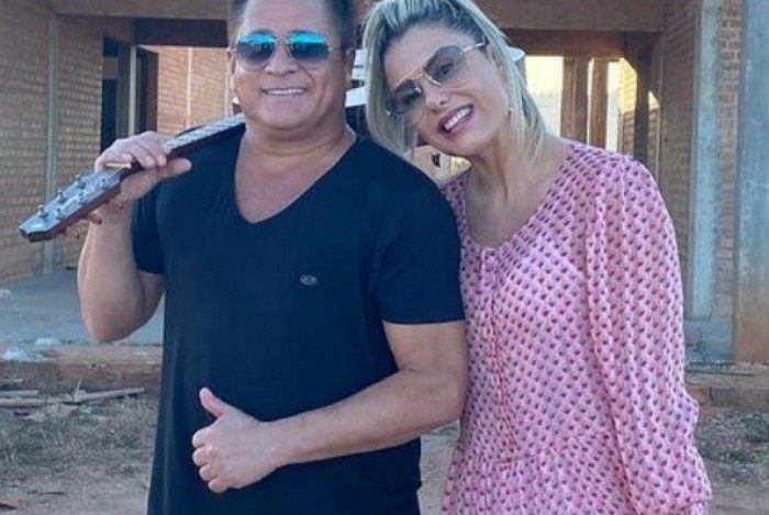 Leonardo e a esposa Poliana